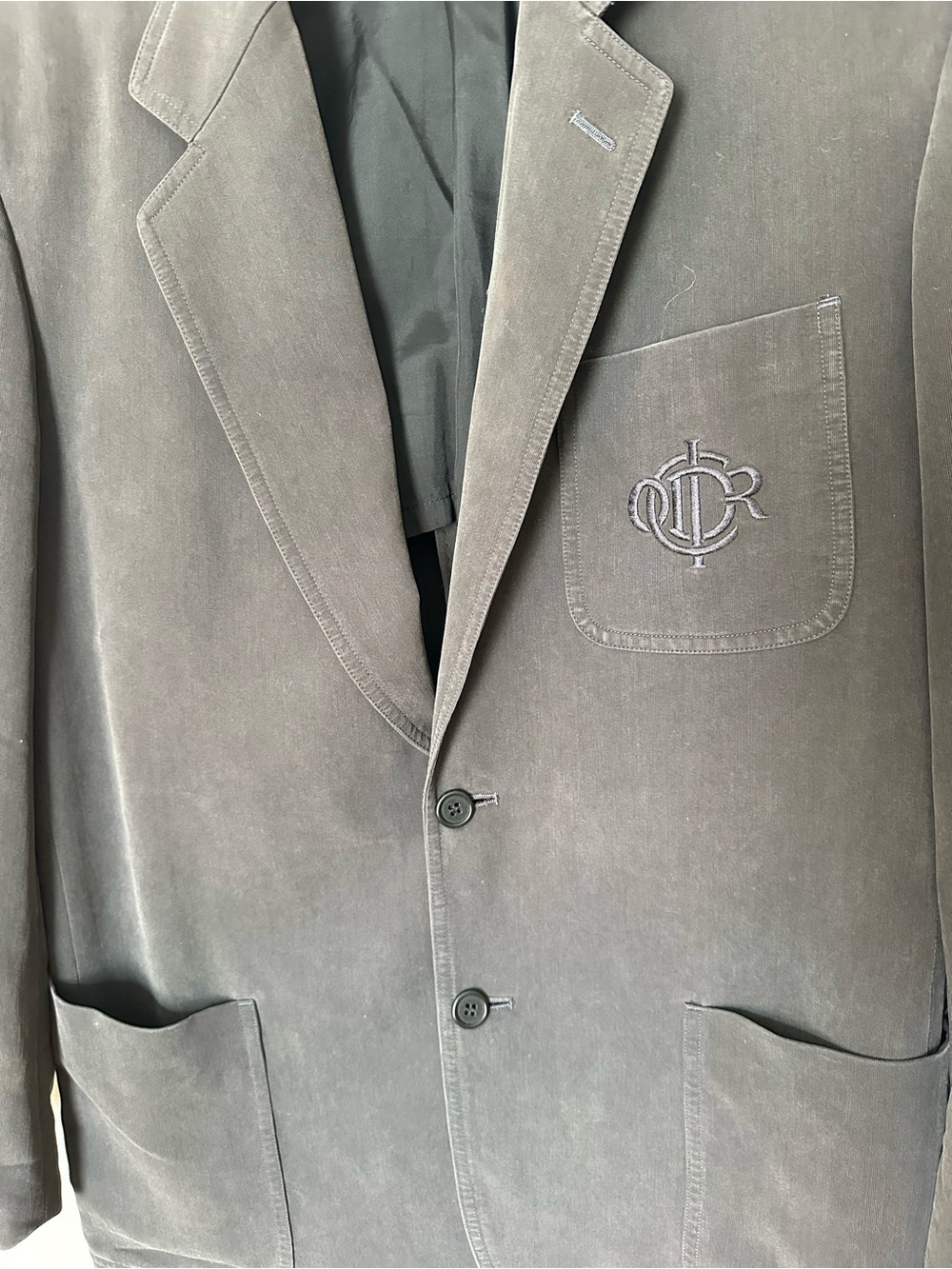 Christian Dior Monsieur Gray Logo Blazer Men’s M
